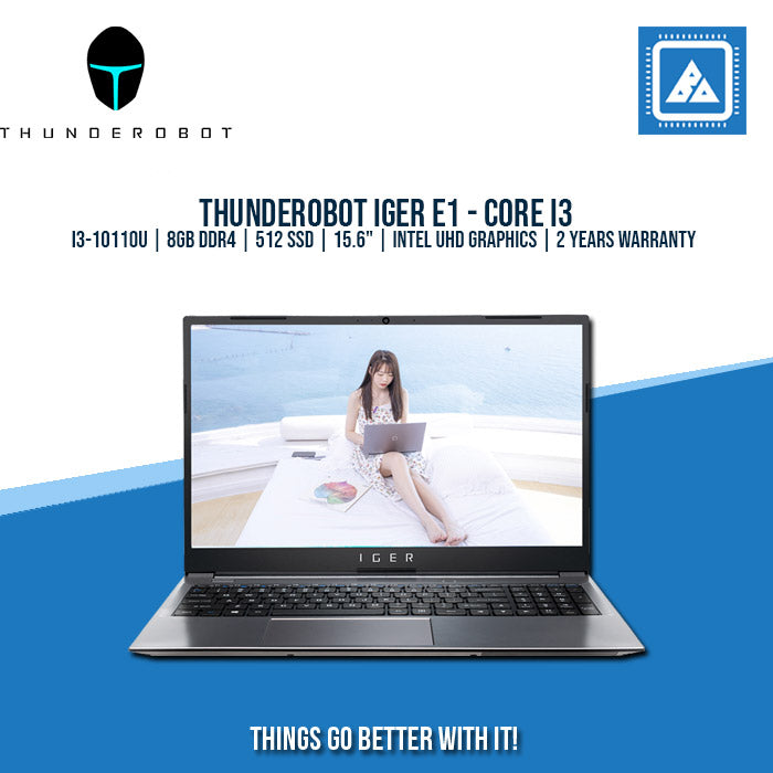 THUNDEROBOT IGER E1 I3-10110U/8GB/512 SSD | BEST FOR STUDENTS LAPTOP THUNDEROBOT IGER E1 I3-10110U/8GB/512 SSD | BEST FOR STUDENTS LAPTOP
